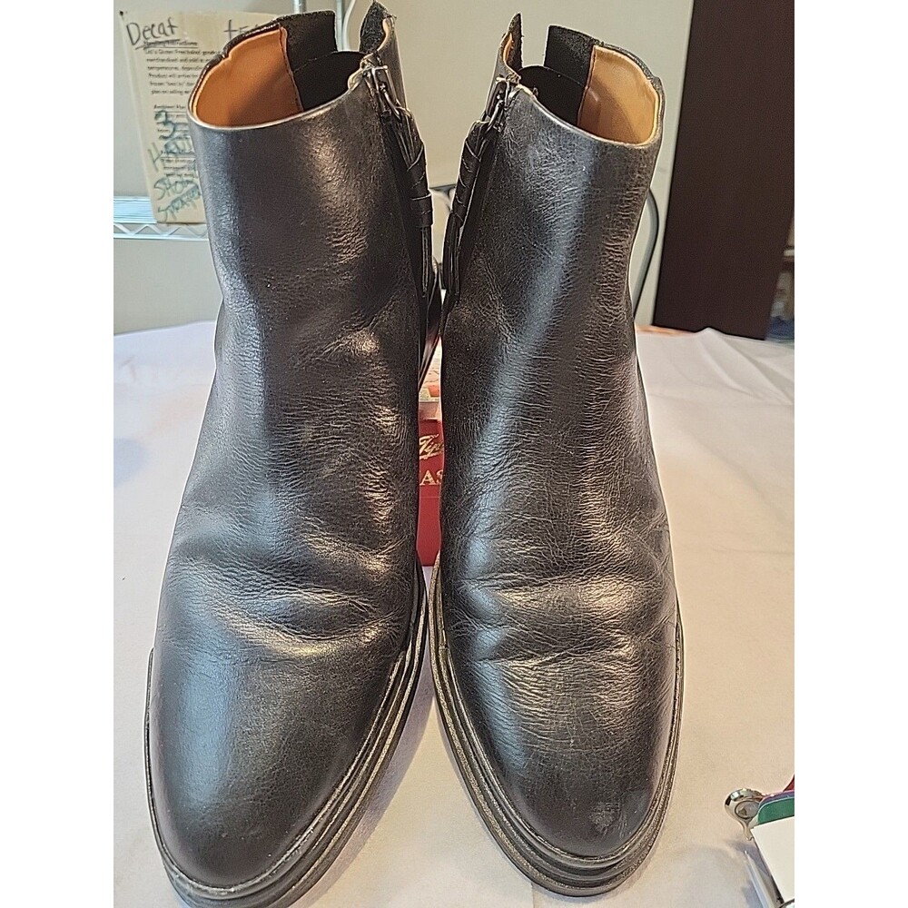 Sarto Men's boots, Size 12, Leather, Black, Exc Cond